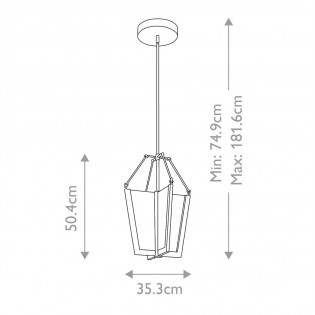 Lámpara de techo LED Calters (49W)