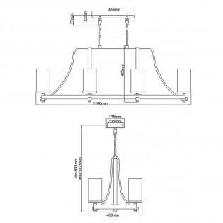 Pendant Lamp Angelo (9 luces)