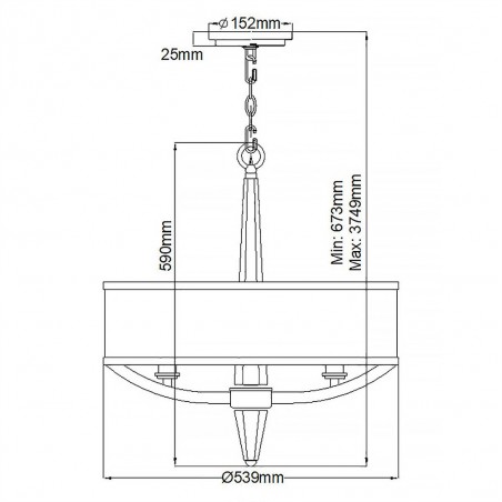 Pendant Lamp Ascher (3 lights)
