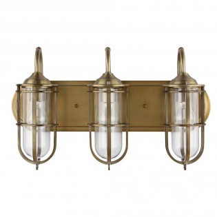 Aplique de pared para baños Urban Restoration (3 luces)