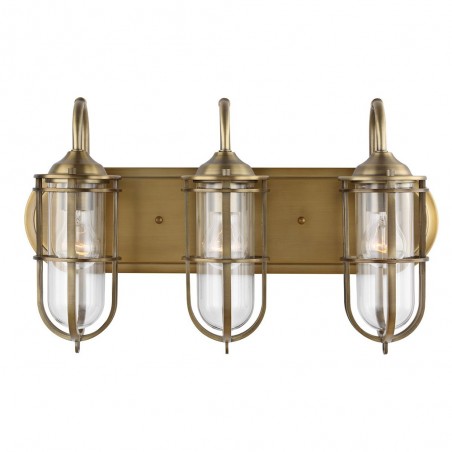 Aplique de pared para baños Urban Restoration (3 luces)