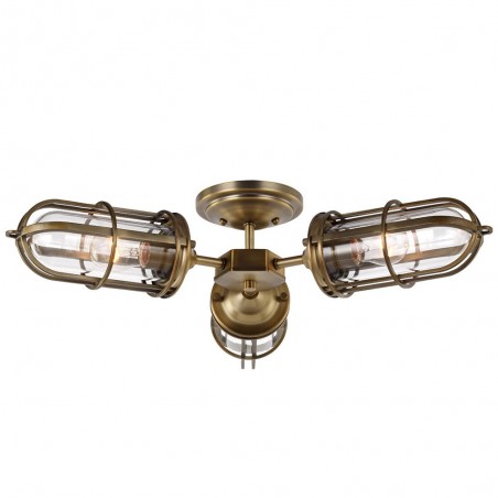 Bathroom's Flush Lamp Urban Restoration (3 lights)