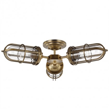 Plafón de techo para baños Urban Restoration (3 luces)