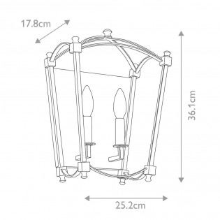 Aplique de pared Thayer (2 luces)