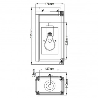 Aplique de pared de exterior Sutcliffe