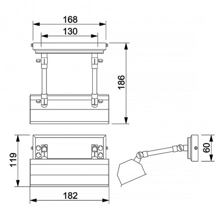 Aplique de pared Chawton III