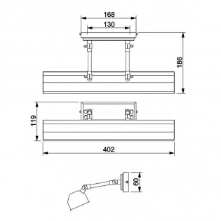 Aplique de pared Chawton II