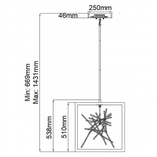 LED Pendant Lamp Styx (48W)