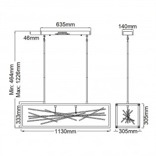 LED Pendant Lamp Styx (55W)