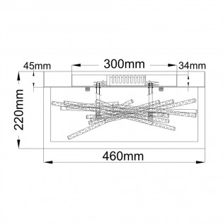 LED Ceiling Flush Light Styx (8W)
