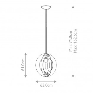 Pendant lamp Solstice