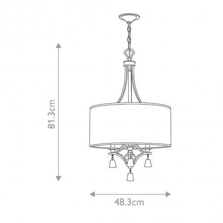 Pendant lamp Mime (3 lights)