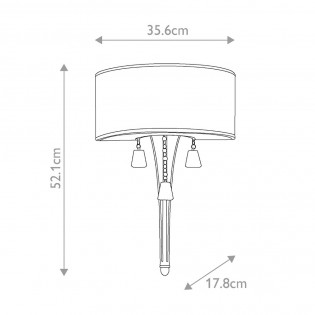 Aplique de pared Mime (2 luces)