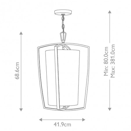 Lámpara colgante Blakely (3 luces)