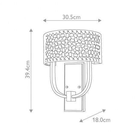 Wall lamp Confetti (2 lights)