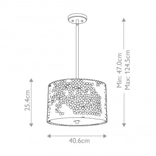 Lámpara colgante Confetti (3 luces)