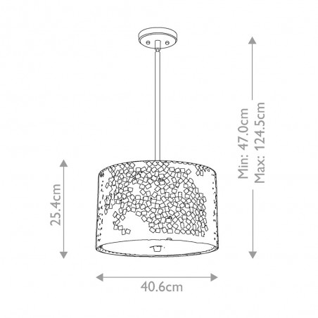 Pendant lamp Confetti (3 lights)