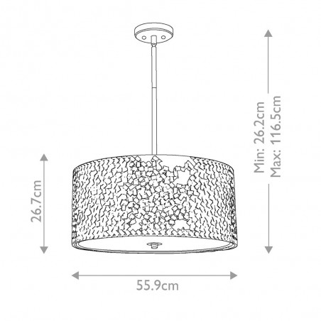 Pendant lamp Confetti (4 lights)