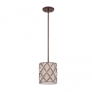 Pendant lamp Brown Lattice S