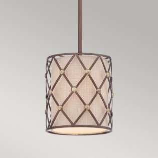 Pendant lamp Brown Lattice S