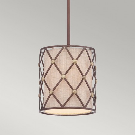 Pendant lamp Brown Lattice S