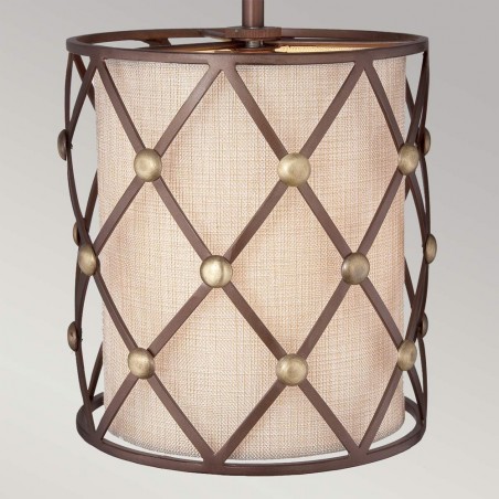 Pendant lamp Brown Lattice S
