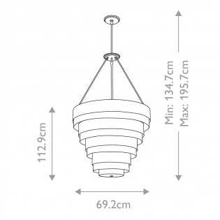 Pendant Lamp Echelon (8 lights)