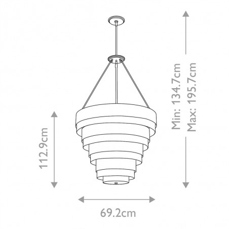 Pendant Lamp Echelon (8 lights)