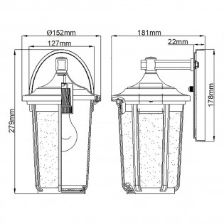 Outdoor Wall Lamp Fairfield M