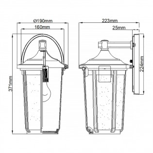 Outdoor Wall Lamp Fairfield L