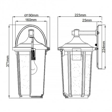 Outdoor Wall Lamp Fairfield L