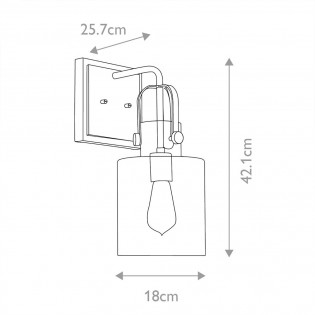 Aplique de pared Kitner