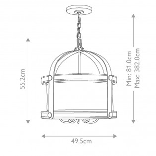 Pendant lamp Holden (5 lights)