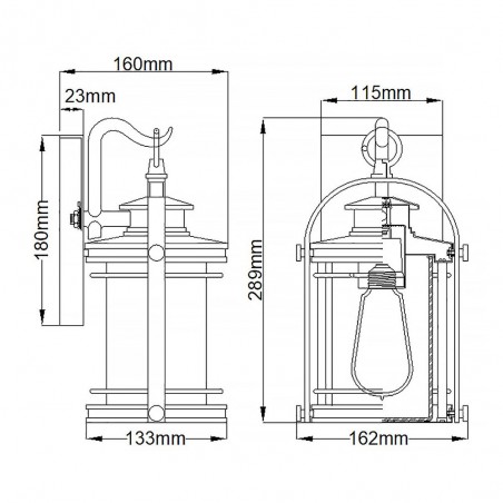 Outdoor Wall Lamp Booker S