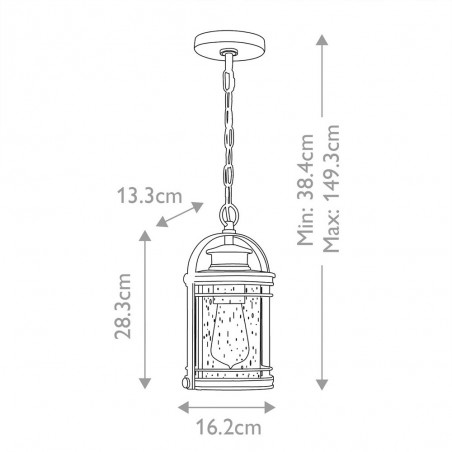 Outdoor Pendant Lamp Booker