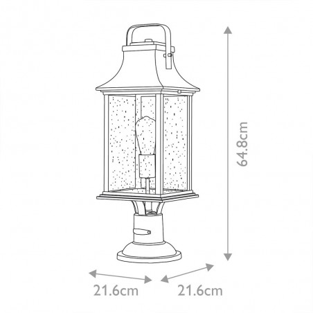 Outdoor Pedestal Lamp Grant