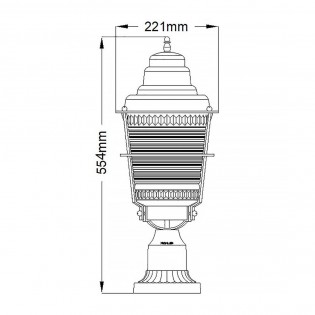 Outdoor Pedestal Lamp Chance Harbor