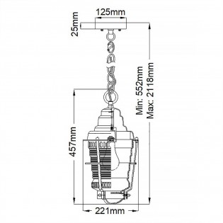 Outdoor Pendant Lamp Chance Harbor