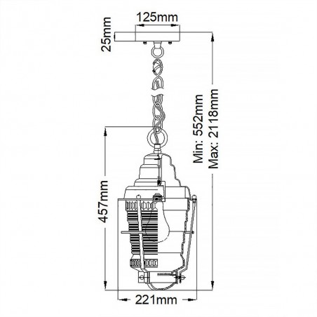 Outdoor Pendant Lamp Chance Harbor