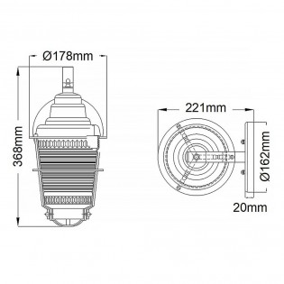 Aplique de pared de exterior Chance Harbor