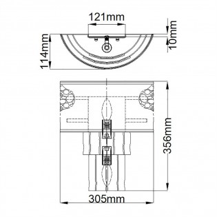 Aplique de pared Reverie (2 luces)