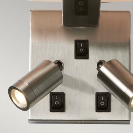 Aplique de pared con lectores LED Belmont (2x1W)