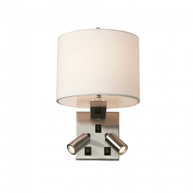 Aplique de pared con lectores LED Belmont (2x1W)