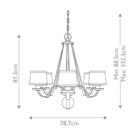 Chandelier Sutton Place (6 lights)