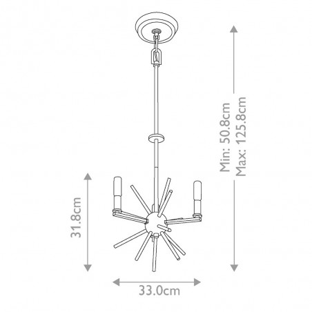 Ceiling lamp Carnegie (3 lights)
