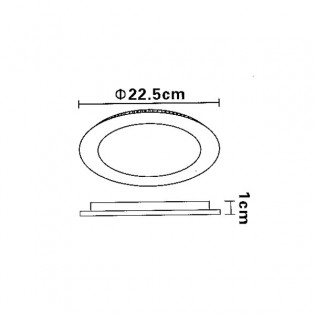 LED-Downlight Slimline 18W