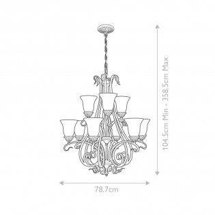 Chandelier Sonoma Valley (9 lights)