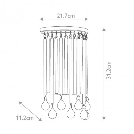 Aplique de pared Piper