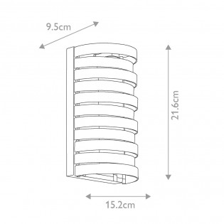 Aplique de pared Roswell