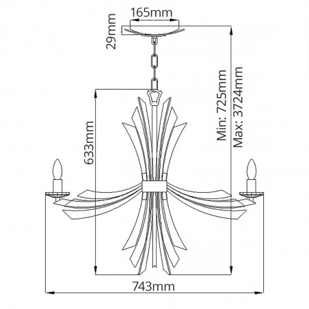 Chandelier Vida (6 lights)